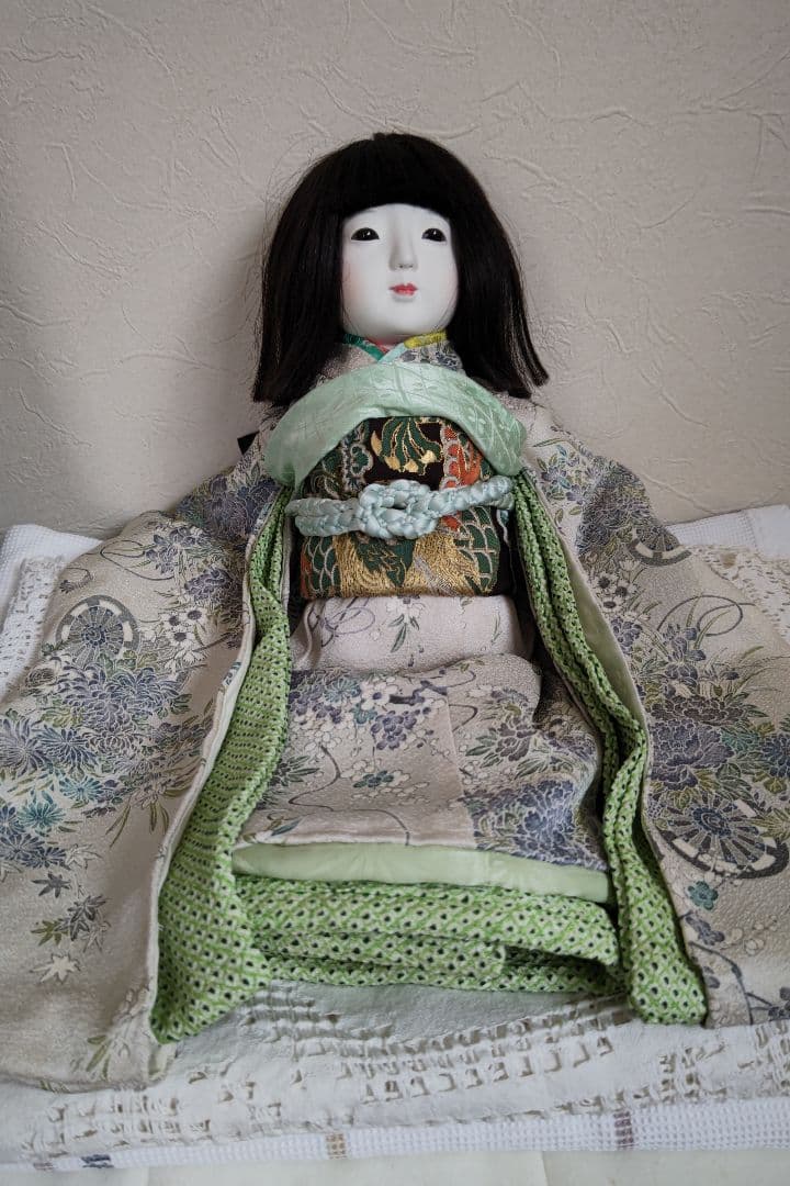 工房朋50センチ人毛、誂えの一点もの着物一式