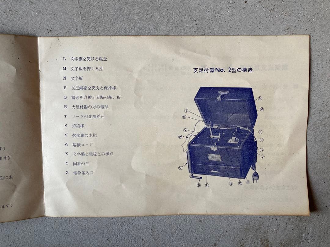 Mars　電気式文字盤足付器　No.2型