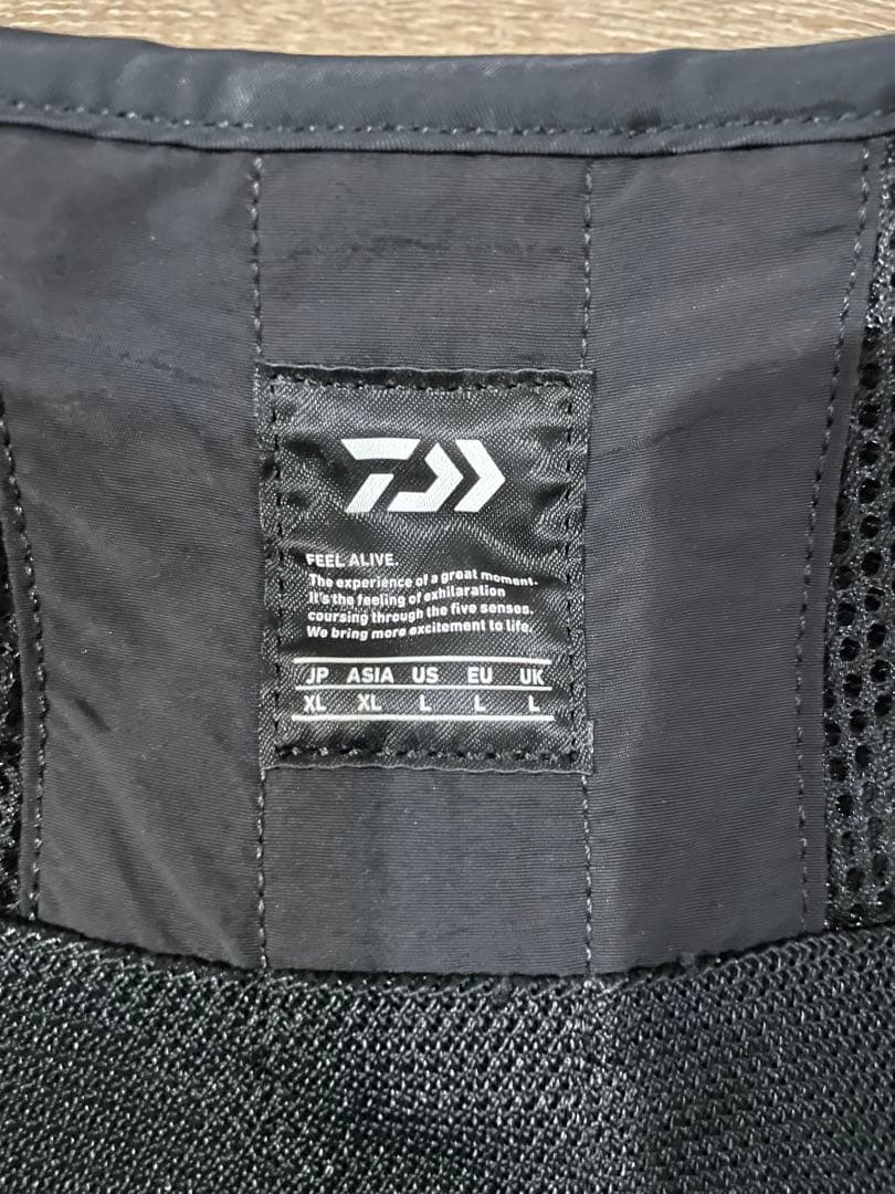 DAIWAダイワ　ライフジャケット　 DF-3324 XL ブラック