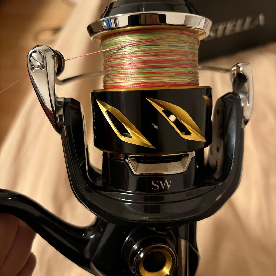 美品SHIMANO STELLA8000hgリブレハンドル、純正ハンドル付き