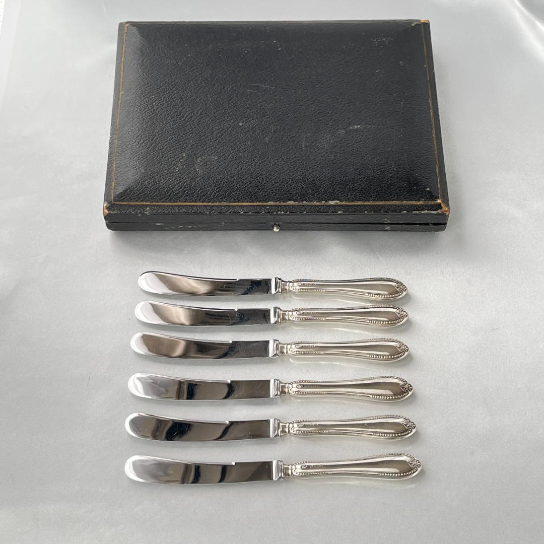 【Josiah Williams 】 【純銀ハンドル】 ティーナイフ 6本