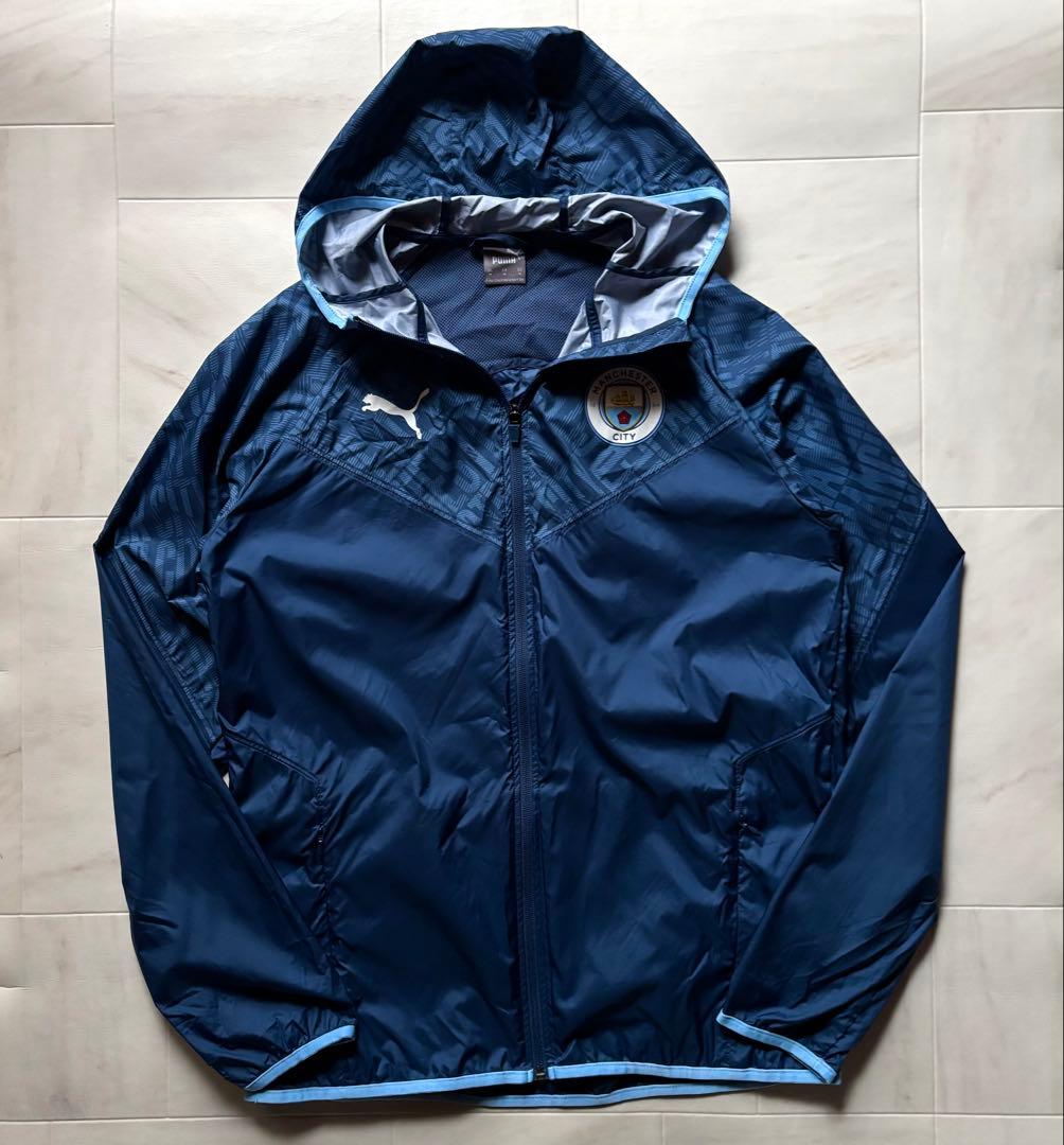 プーマ マンチェスターシティ ウォームアップジャケット ドライセル ラグラン M