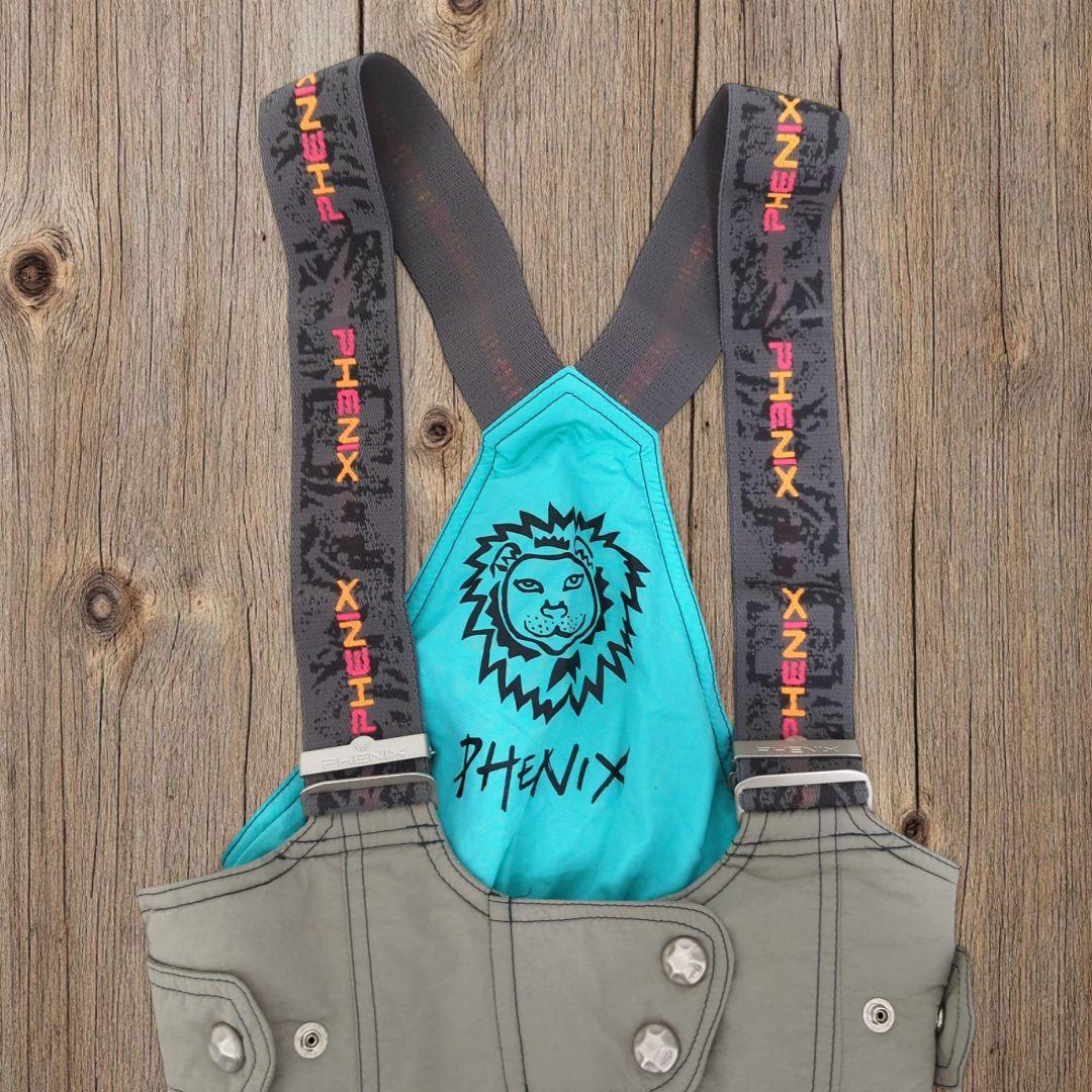 【美品】phenix ライオン柄 スノボウェア セットアップ上下 M