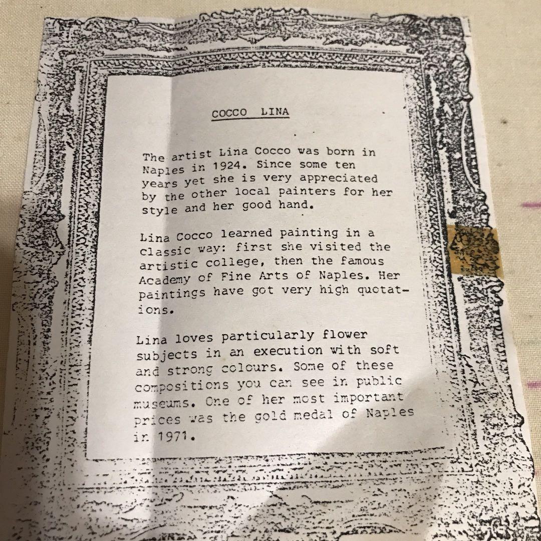 ヨーロッパ絵画　油絵　コッコ　F4号