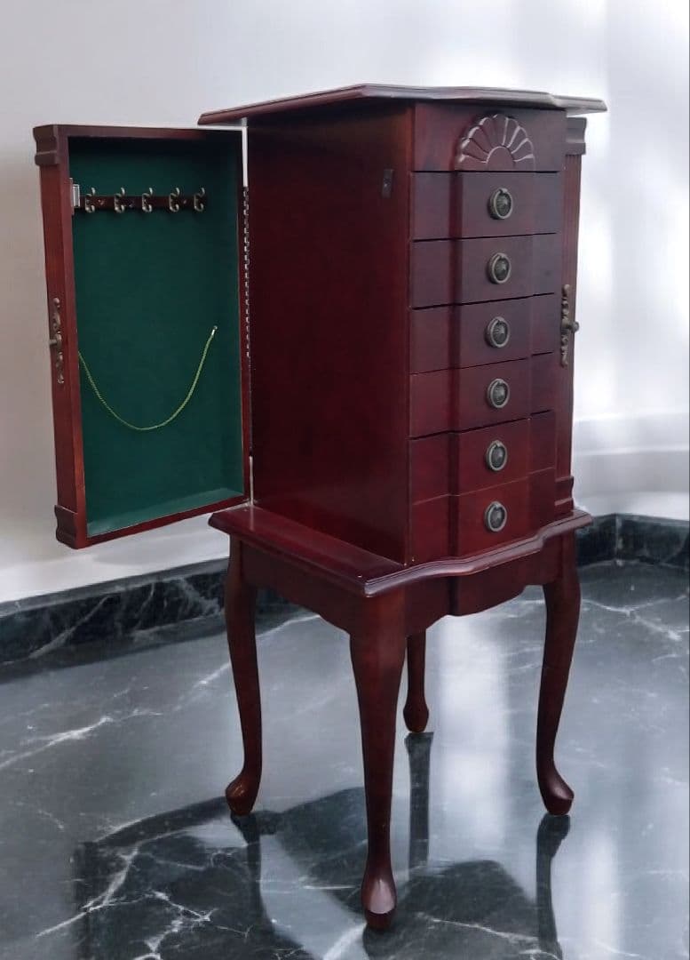 アンティーク家具　ジュエリーキャビネット