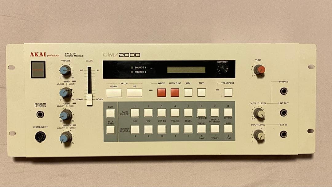 AKAI EWI1000 & EWV2000調整、動作確認済み ソフトケース付き