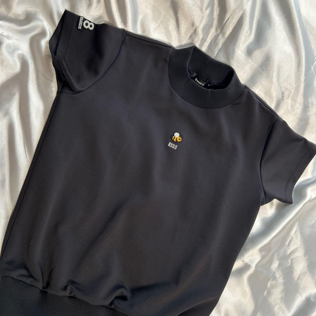 ハチヤーズ　モックネック　レディースＬ　ブラック