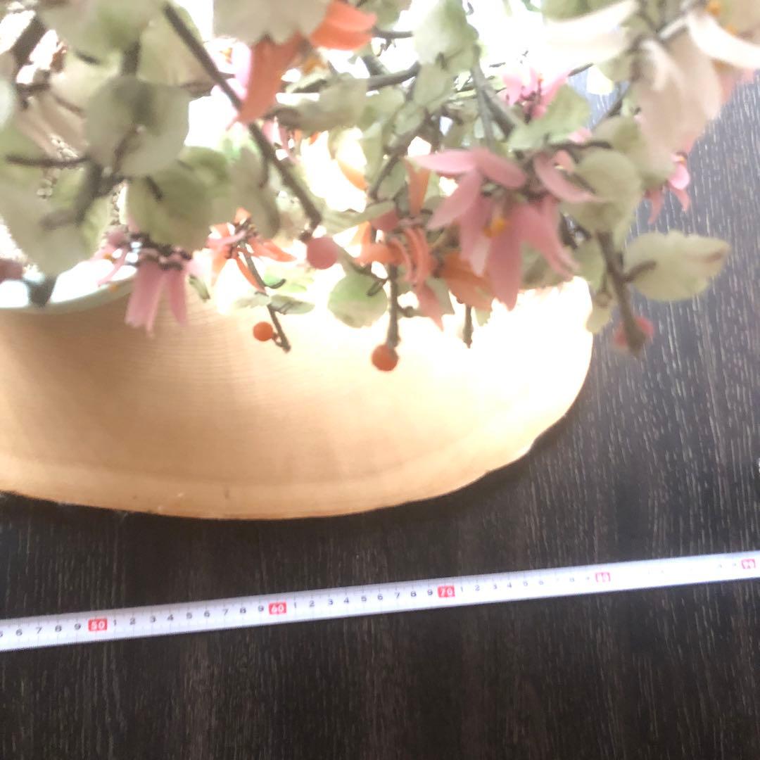 ガラス細工　玉石盆栽　フラワーベース　インテリア　置き物　植木　盆栽　豪華