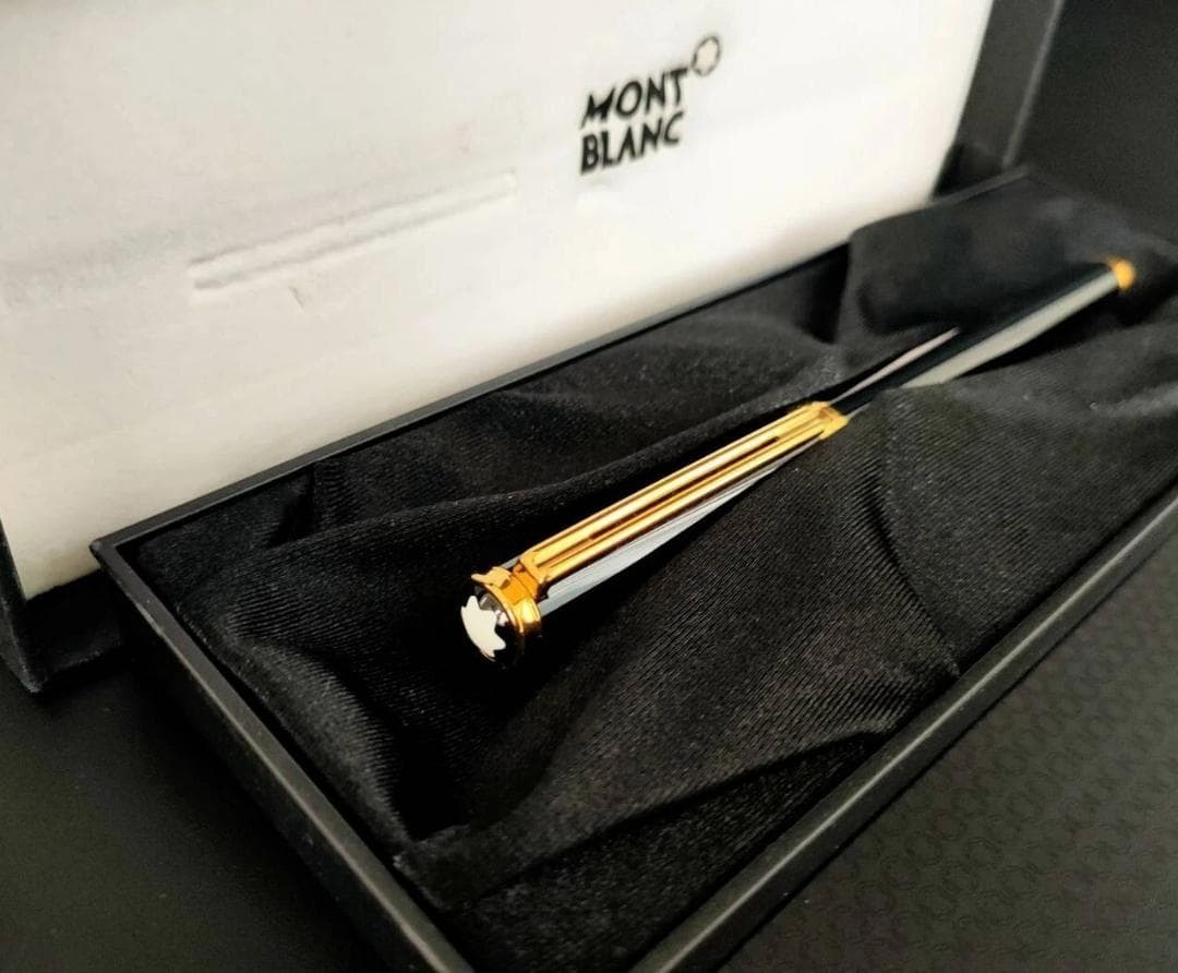 新品同様 モンブラン ノブレスオブリージュ 14K585　ゴールド　万年筆　箱付