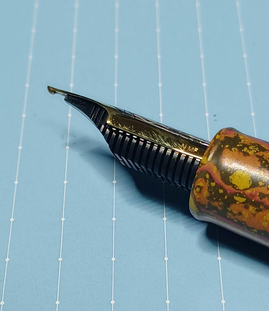 セーラー万年筆 長刀研ぎ 紅炎 万年筆 エボナイト 限定 完品 NMF 中細