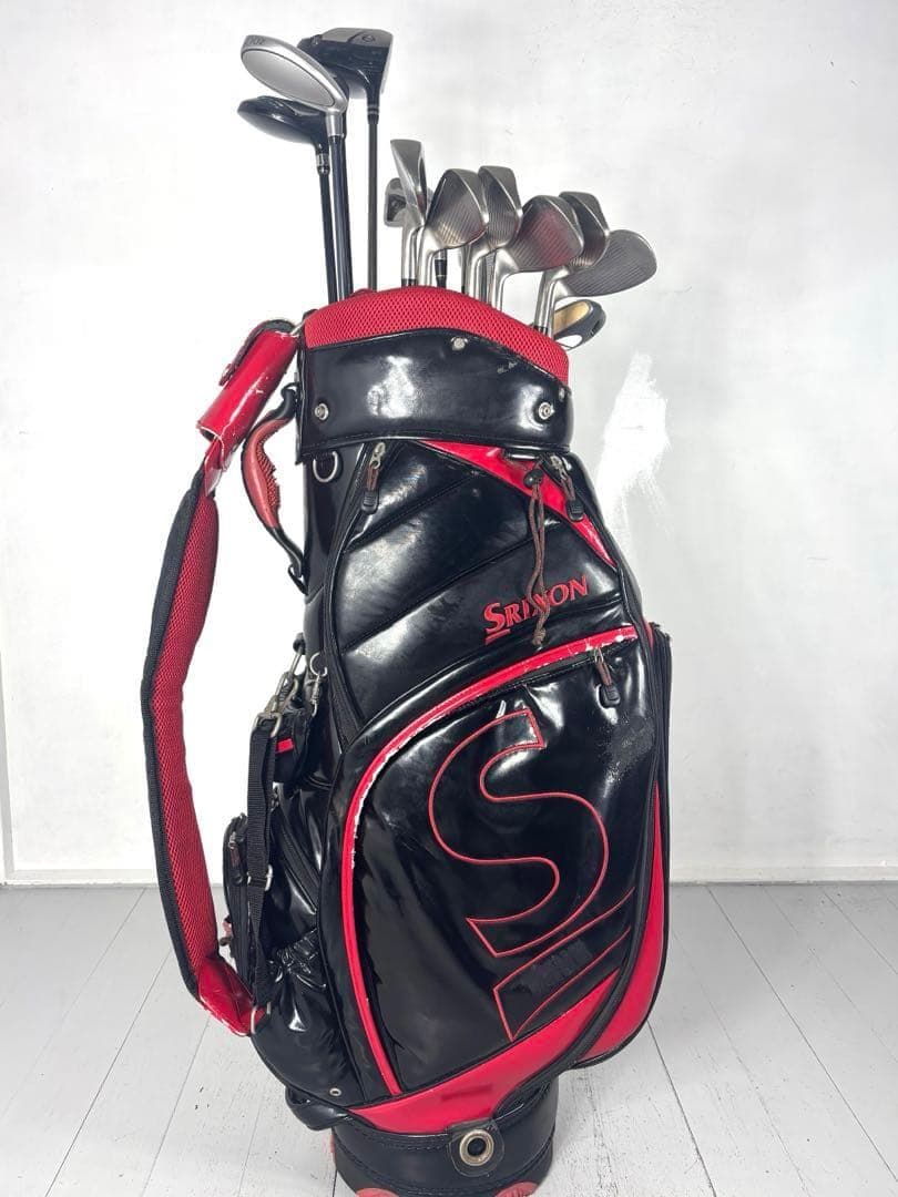 本格派 メンズゴルフクラブ 14本 フルセット スリクソン　キャディバッグ