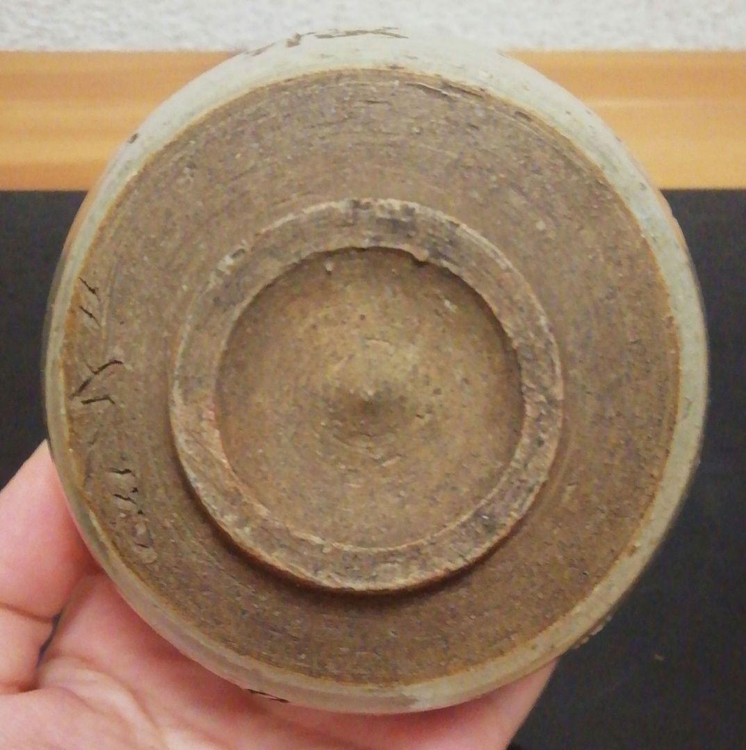 大田垣蓮月作　自詠　和歌彫　連月焼　茶碗　共箱　茶道具