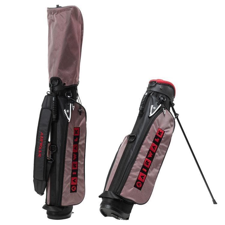 新品 AIRWALK エアーウォーク スタンドキャディバッグ フード付き RED