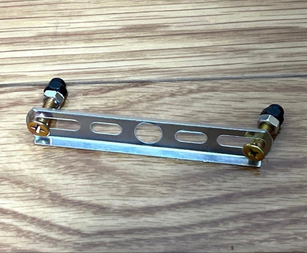 新品 黒×白チェック柄 ミニ アンティーク レトロ サインポール 屋内用