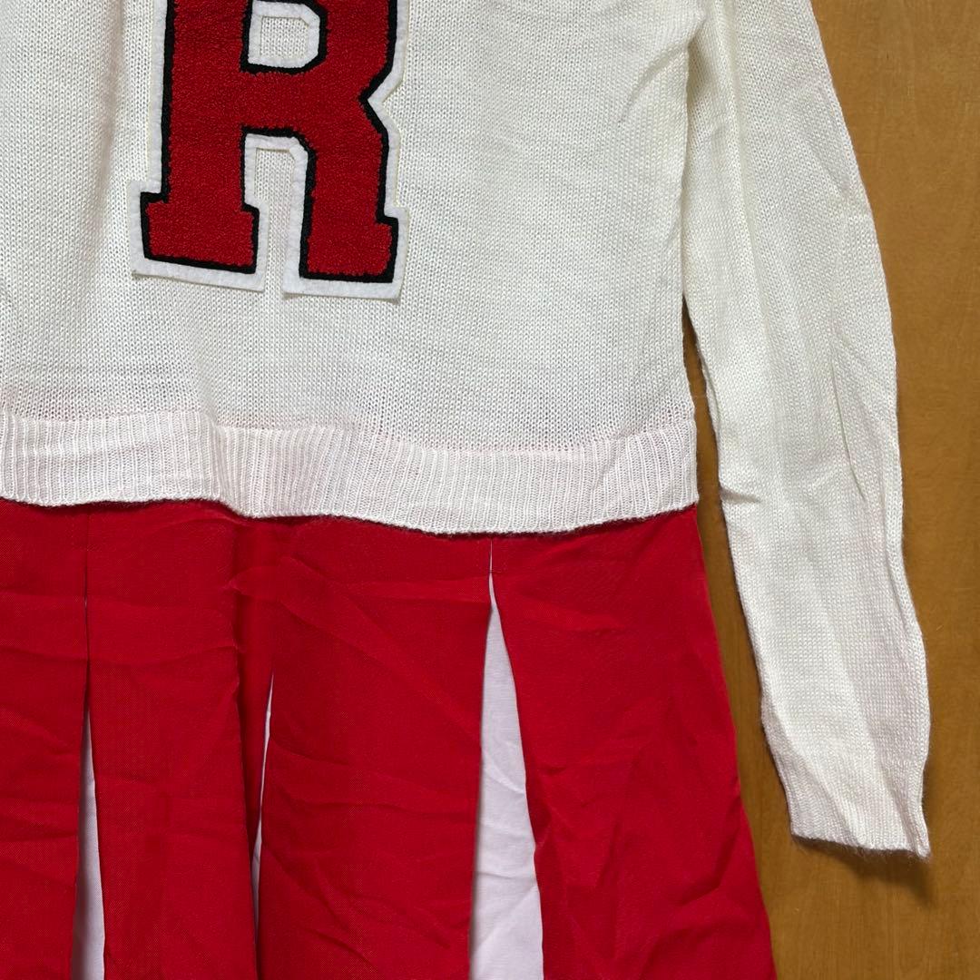 映画『グリース』ライデル高校のチアリーダーチアリーディングウェア R刺繍入り