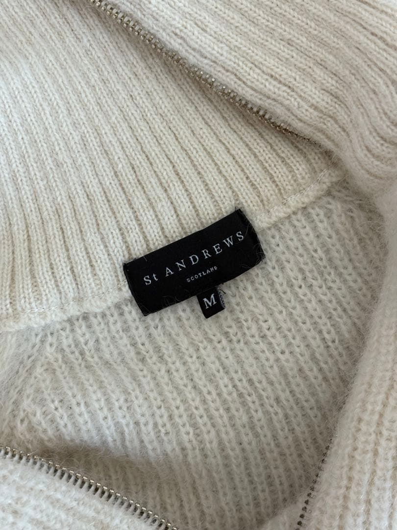 【新品未使用】St ANDREWS ハーフジップ ニット