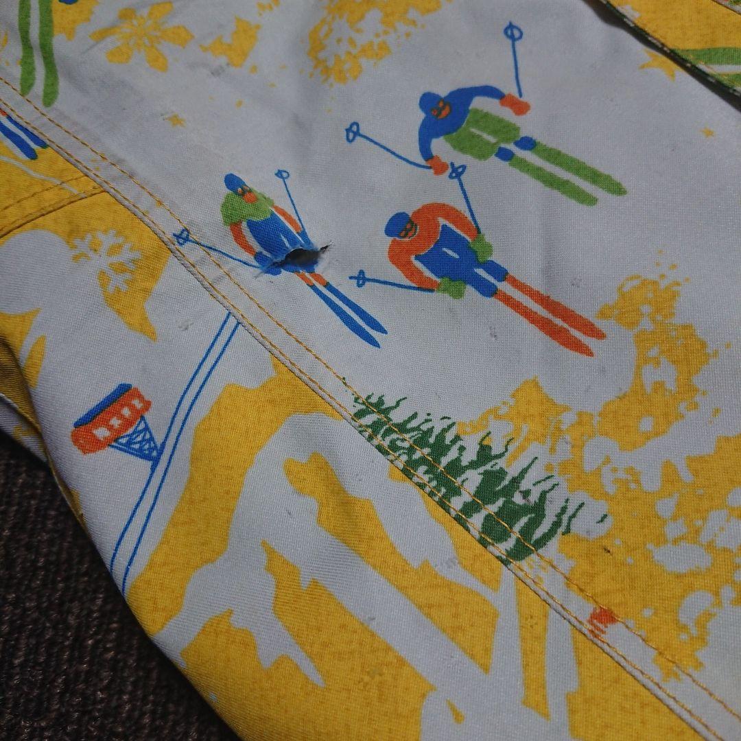 送料無料【MIZUNO】イエロースキー柄スキーパンツ L