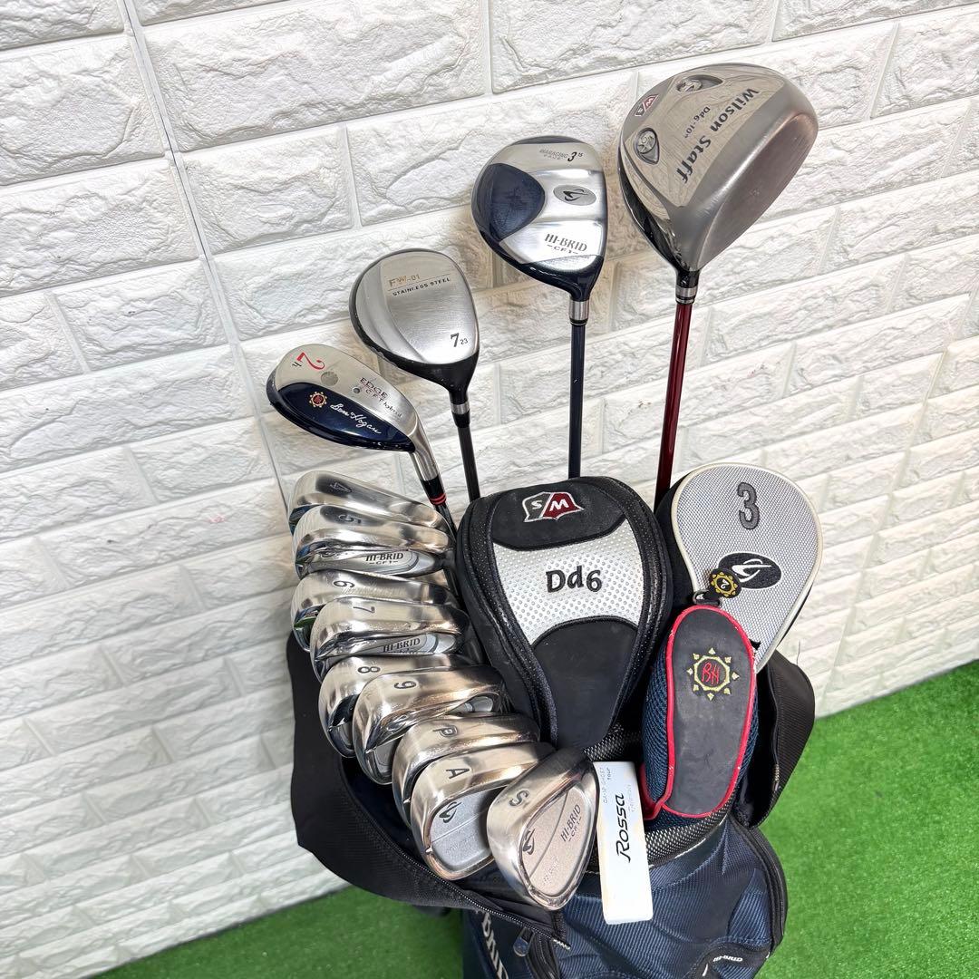 ゴルフセット　初心者応援　HI-BRID カーボンシャフト　飛距離抜群　メンズ