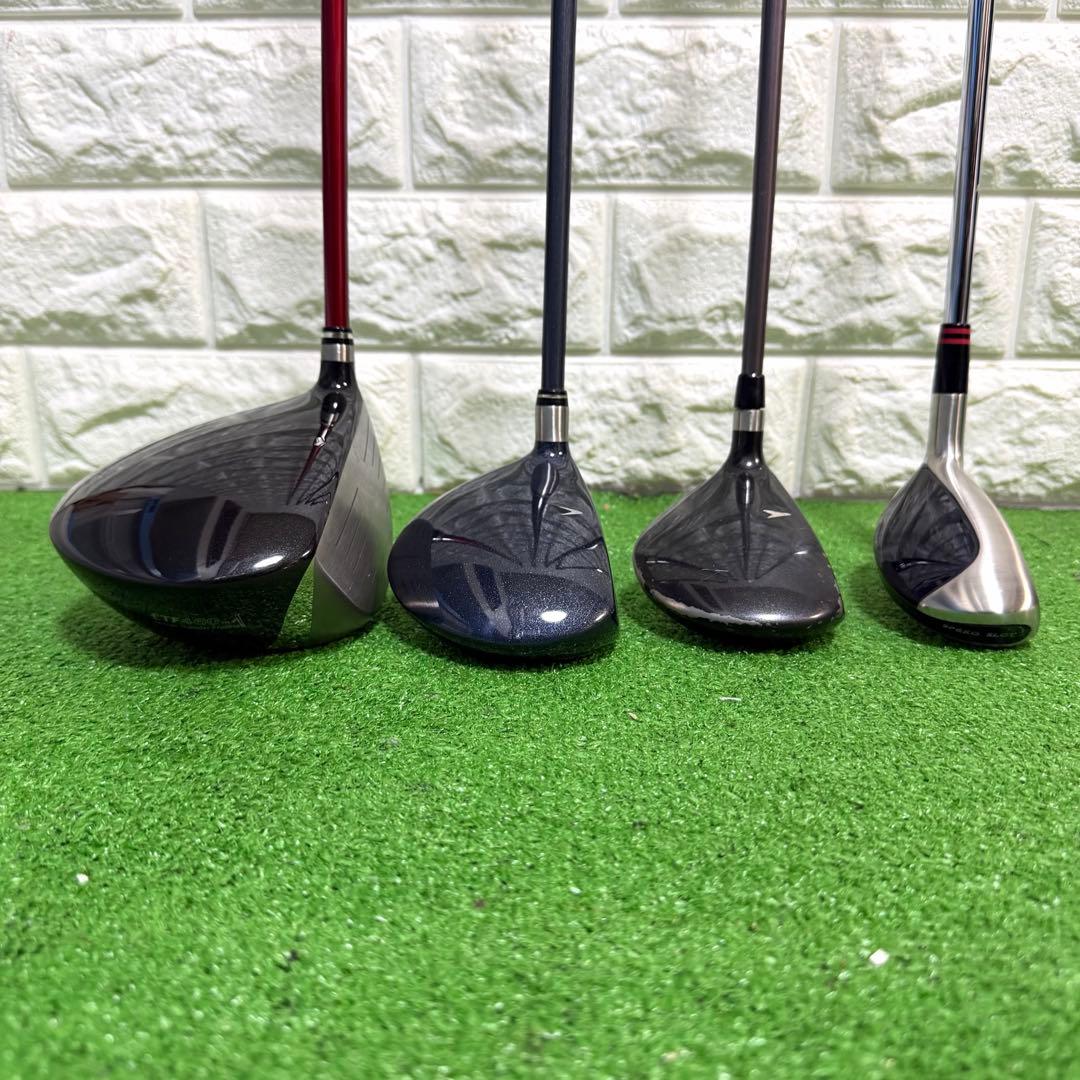 ゴルフセット　初心者応援　HI-BRID カーボンシャフト　飛距離抜群　メンズ