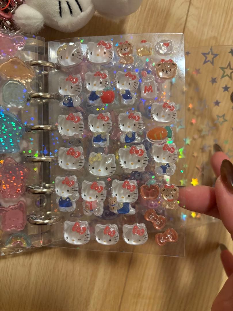 シール帳　完成品　サンリオ　ボンドロ　おはじきシール