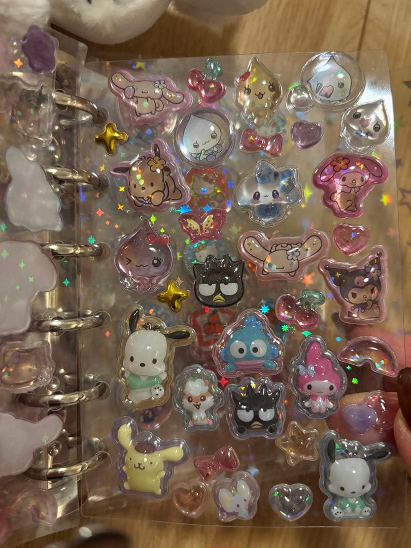 シール帳　完成品　サンリオ　ボンドロ　おはじきシール