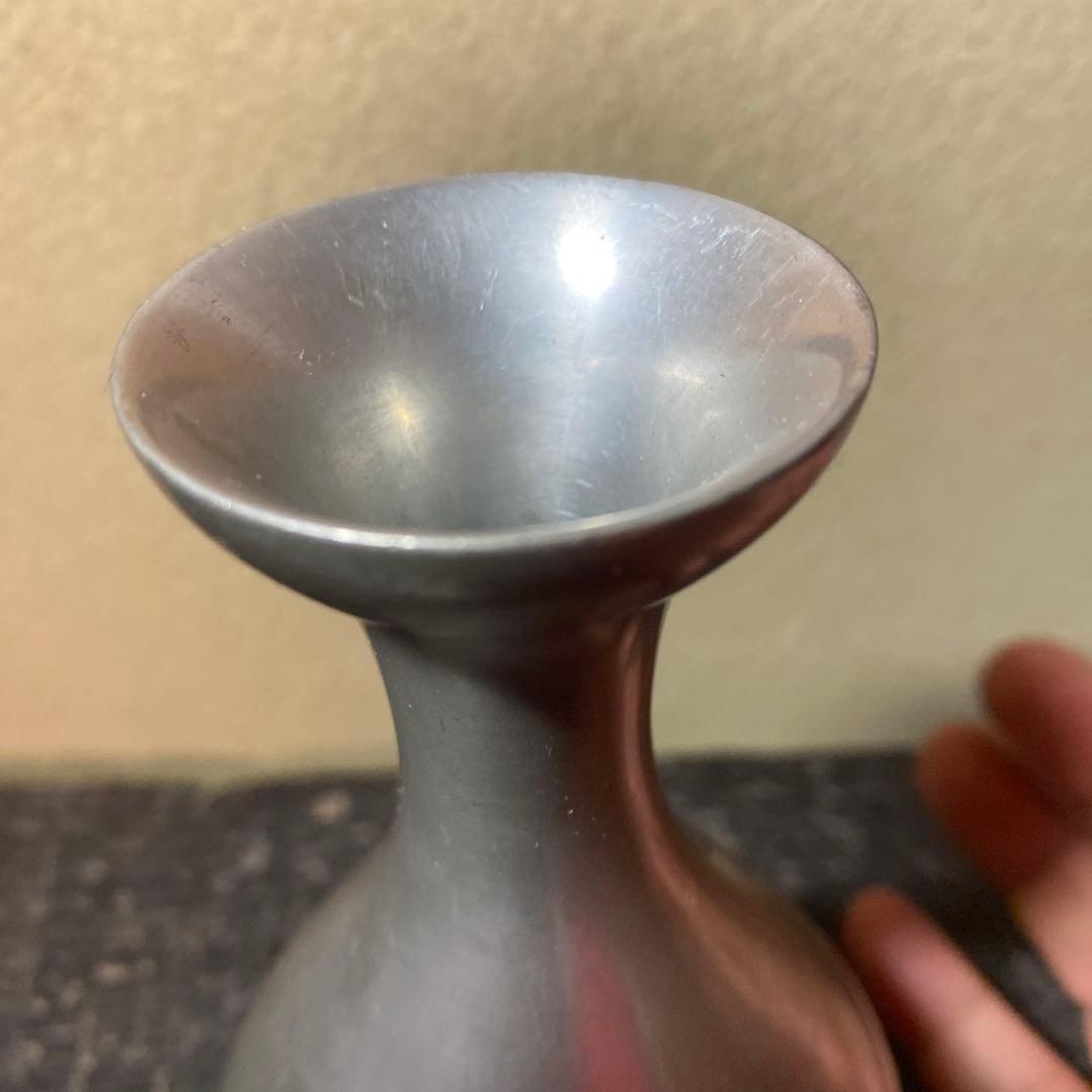 錫徳利　京錫源製C 8cm16.5cm 371g