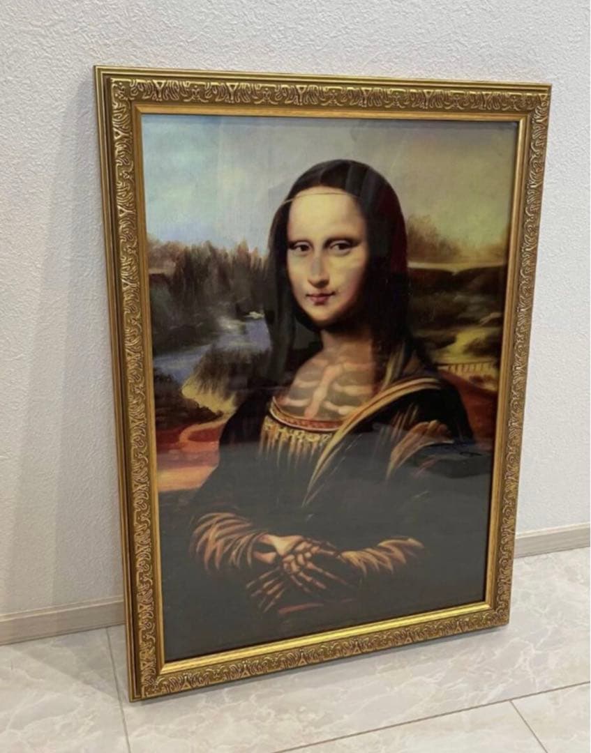 レア絵画レオナルドダヴィンチモナリザ骸骨テンダーロインクーティーコアファイター