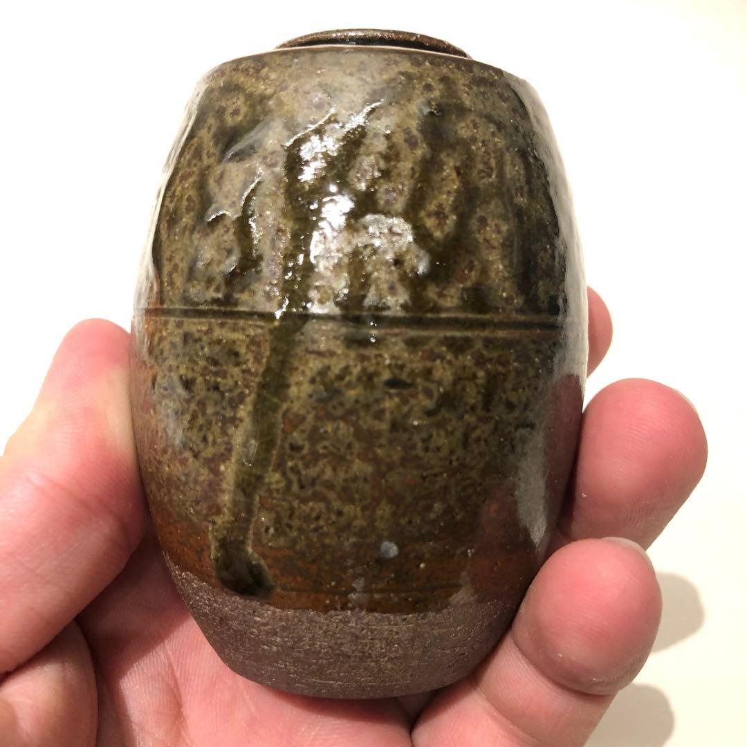 【茶道具】市野信水　丹波茶入