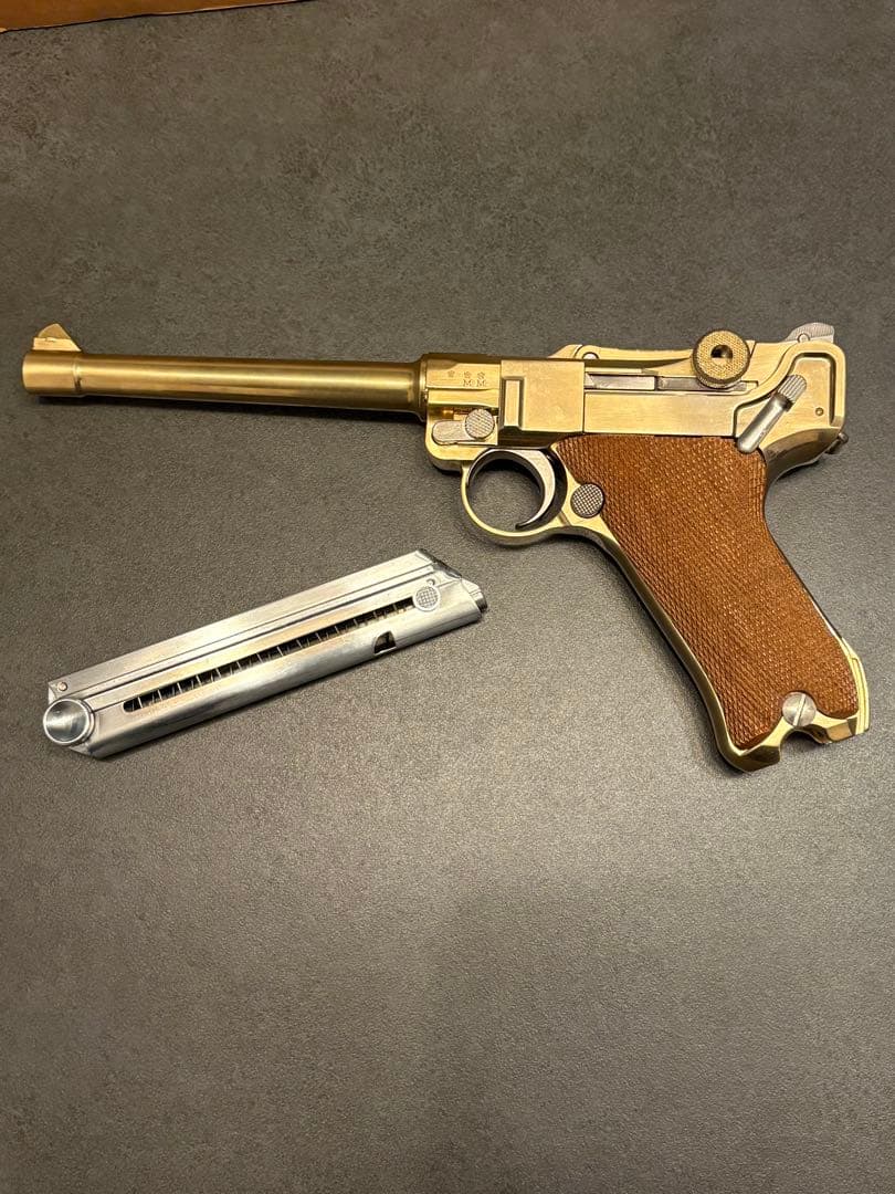 【希少】マルシン　金属製　ルガーP-08 6インチ　モデルガン