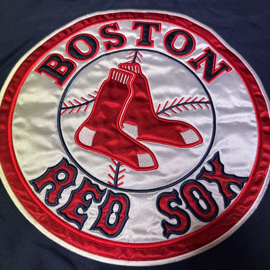 ◯ レッドソックス Vネック プルオーバー ナイロン ジャケット