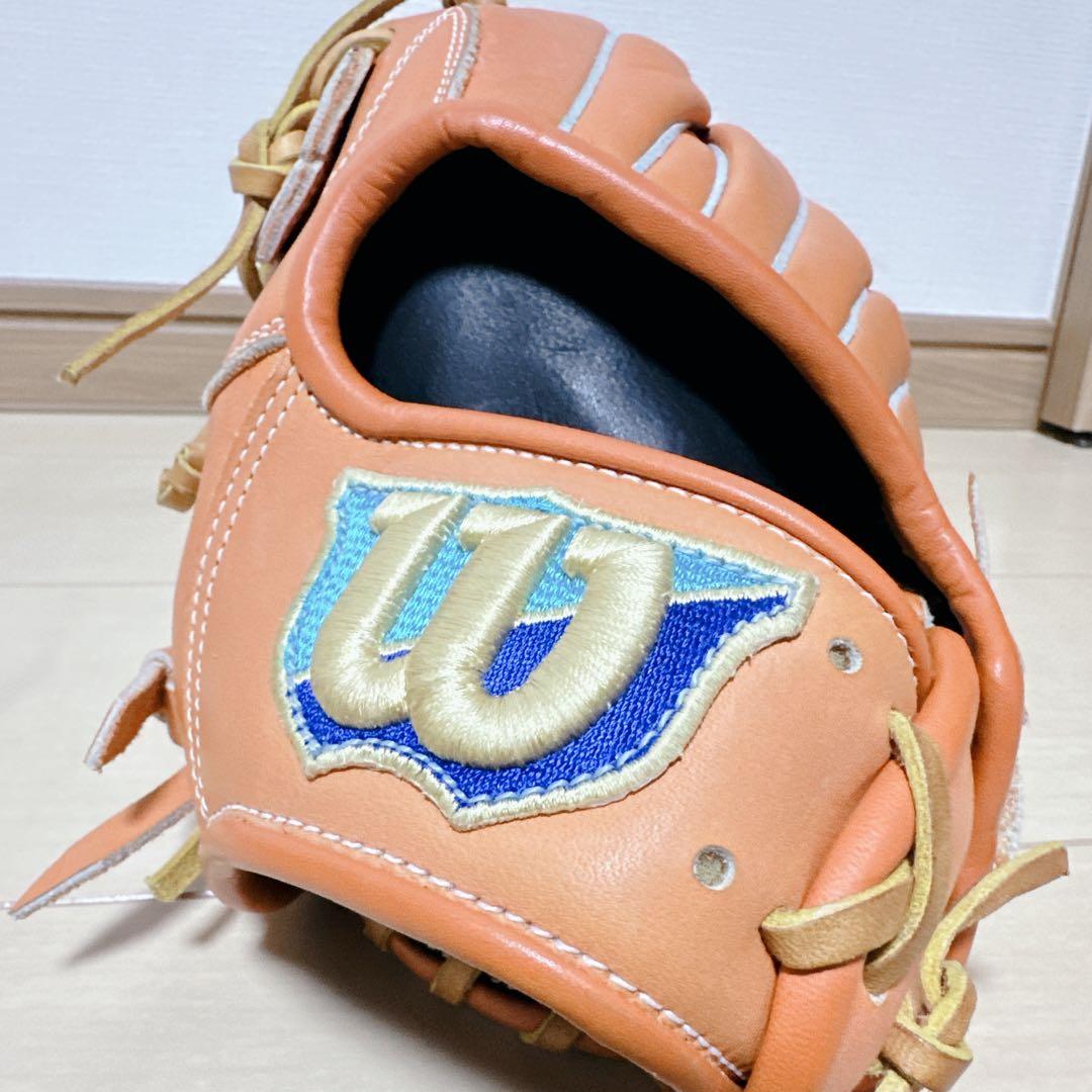 極美品 Wilson ウィルソン D-MAX 一般軟式 左利き用 外野 グローブ