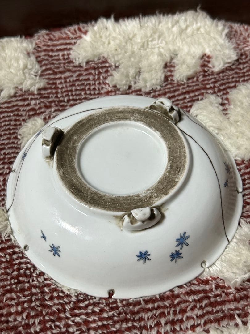 古伊万里　柿右衛門様式　皿　金継ぎあり