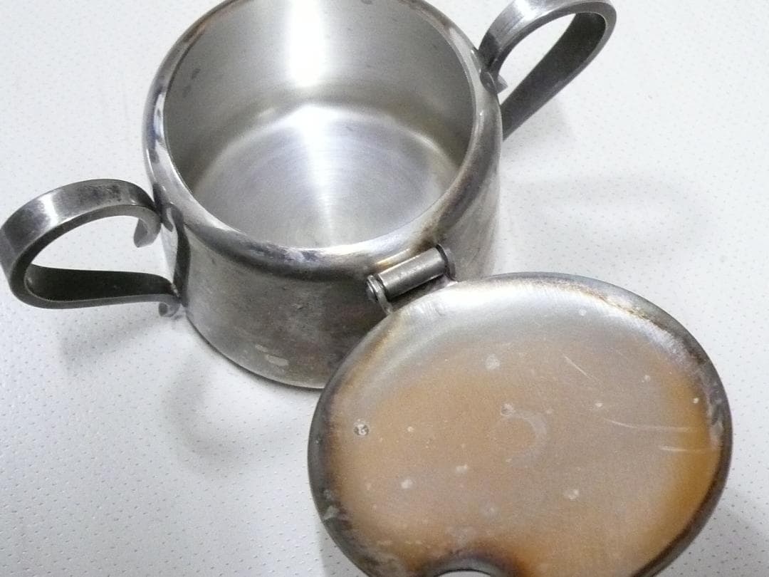 AZUMA　SILVER.STAINLESS 砂糖入れ