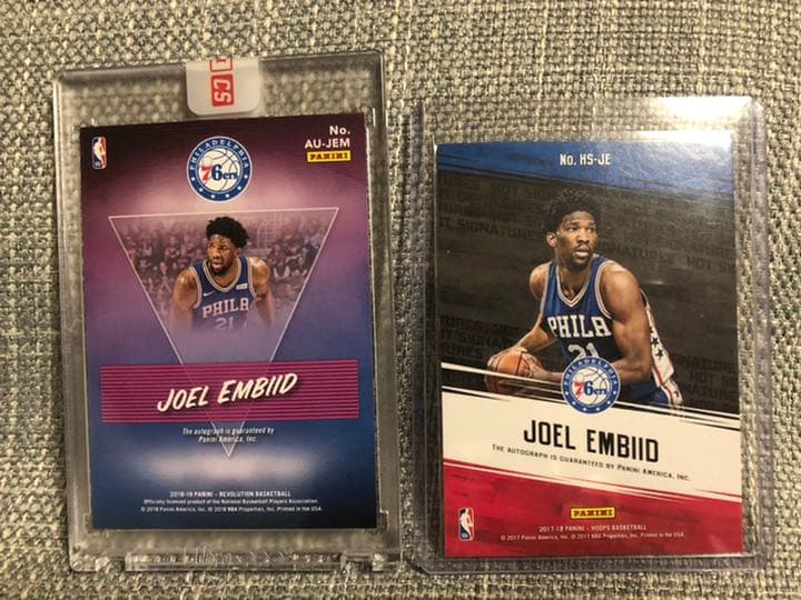 【NBAカード】Joel Embiid エンビード サイン2枚セット