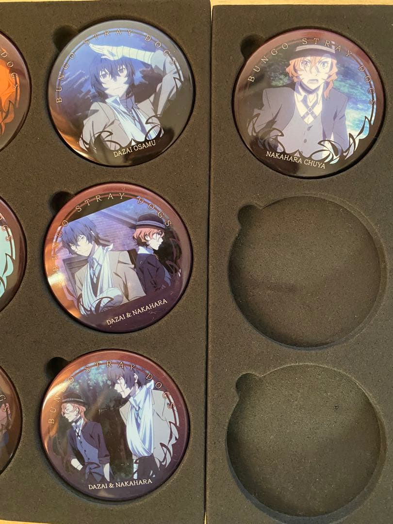 まとめ売り 文豪ストレイドッグス 缶バッジ 太宰治 中原中也