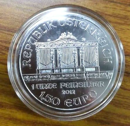 【最終値下げ】2012ウィーン・フィルハーモニー銀貨 1オンス 新品未使用