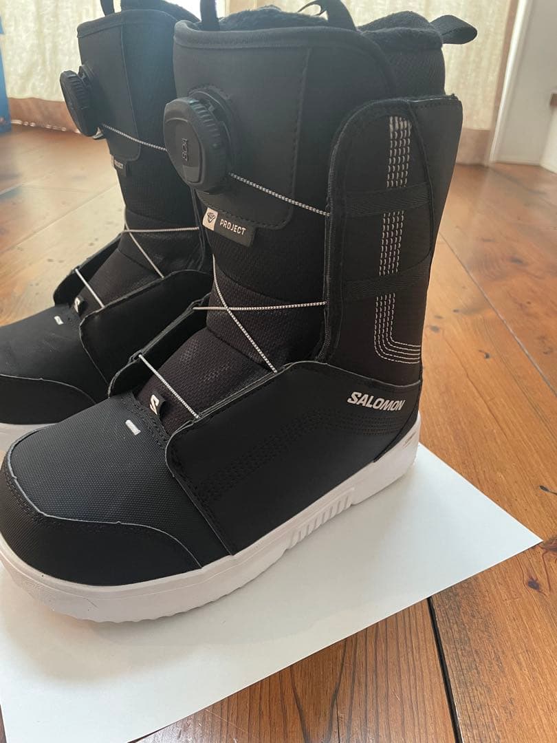 たけSALOMON PROJECT BOAキッズスノーボードブーツブラック