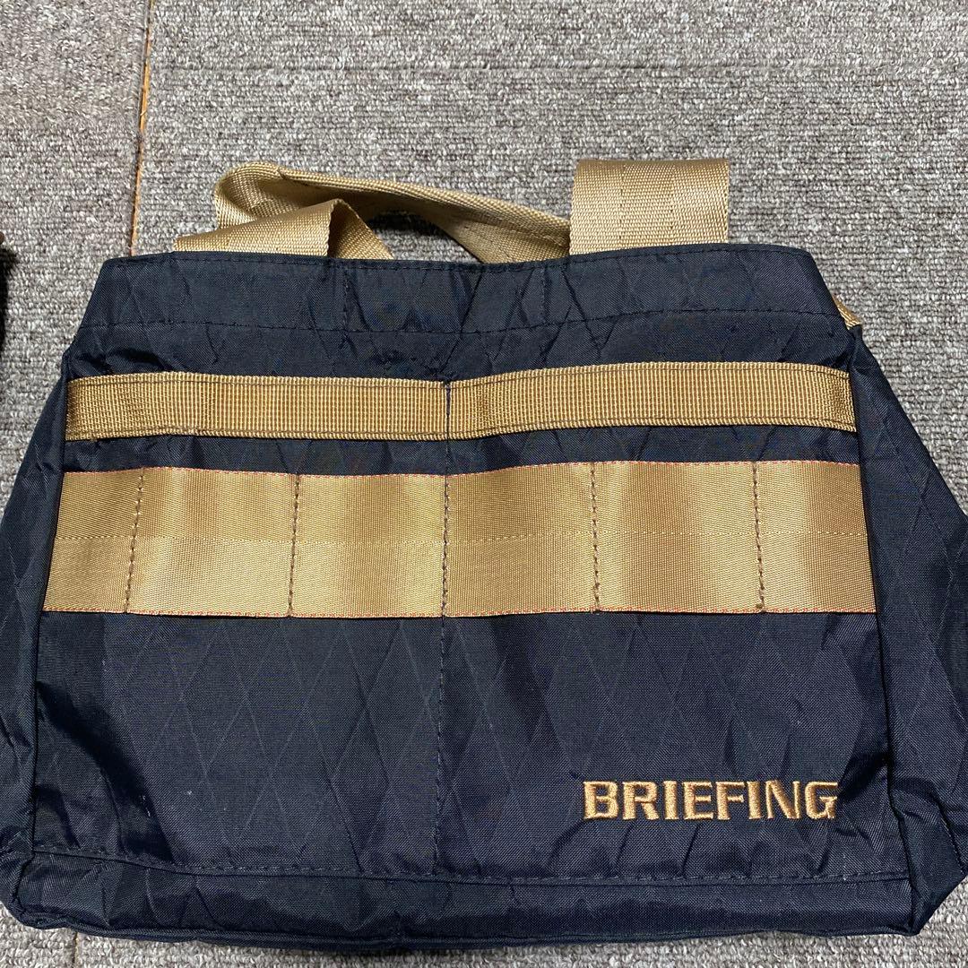 BRIEFING カートバッグ ブラック/ゴールド