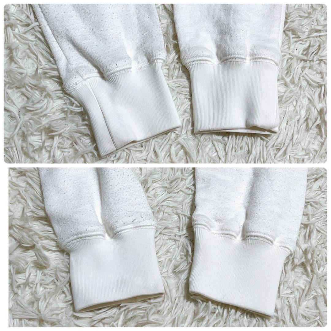 現行 MARK & LONA ホワイトパーカー フーディー S ドクロ