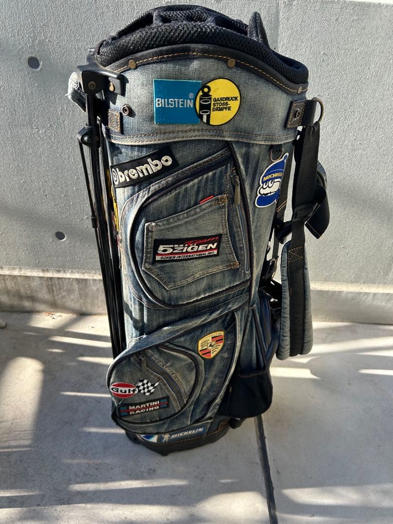 デニム生地キャディバッグ