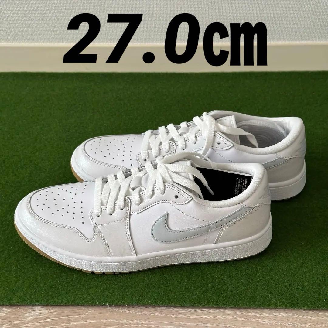 Nike エア ジョーダン 1 LOW G ホワイト 27.0cm