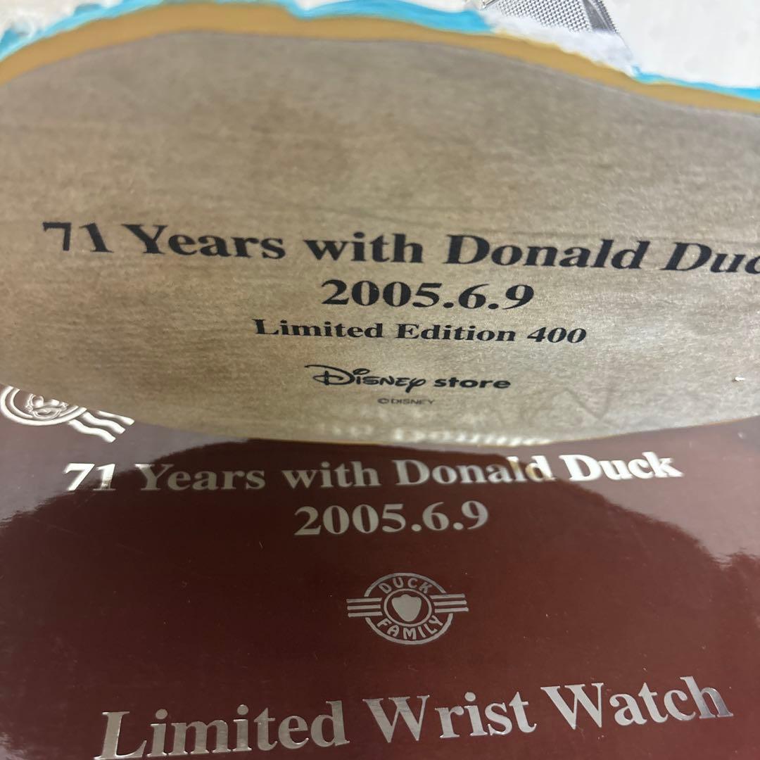 ディズニー　ミッキー ドナルドダック　腕時計　置物 陶器 限定 ステンレス