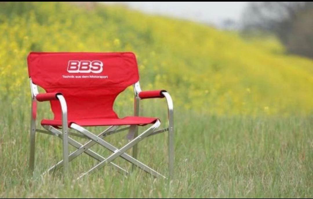 BBS ビービーエス　ディレクターズチェア　チェア　非売品　希少品　限定　レッド