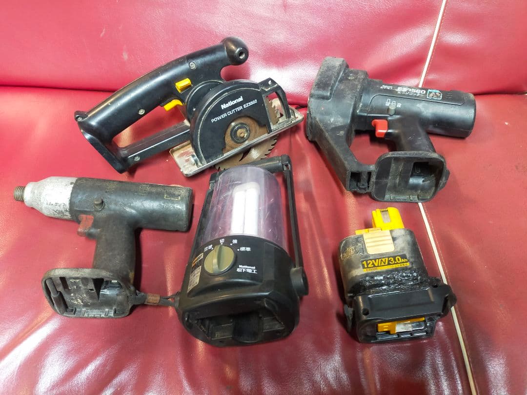 ナショナル　旧型充電工具　４種　マキタアダプター付