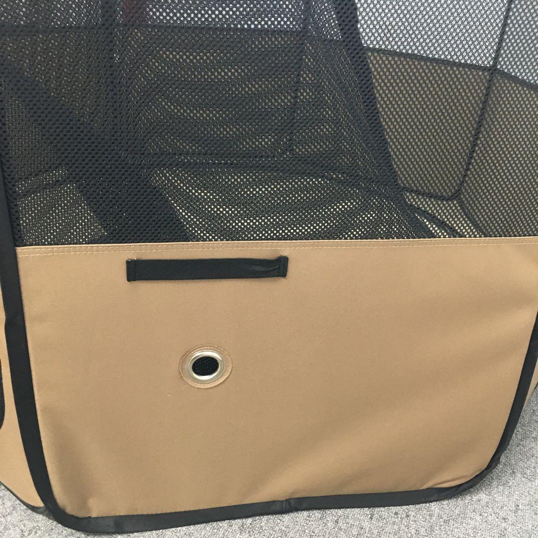 【美品】アイリスオーヤマ 犬用 お出かけサークル Lサイズ PVCメッシュ