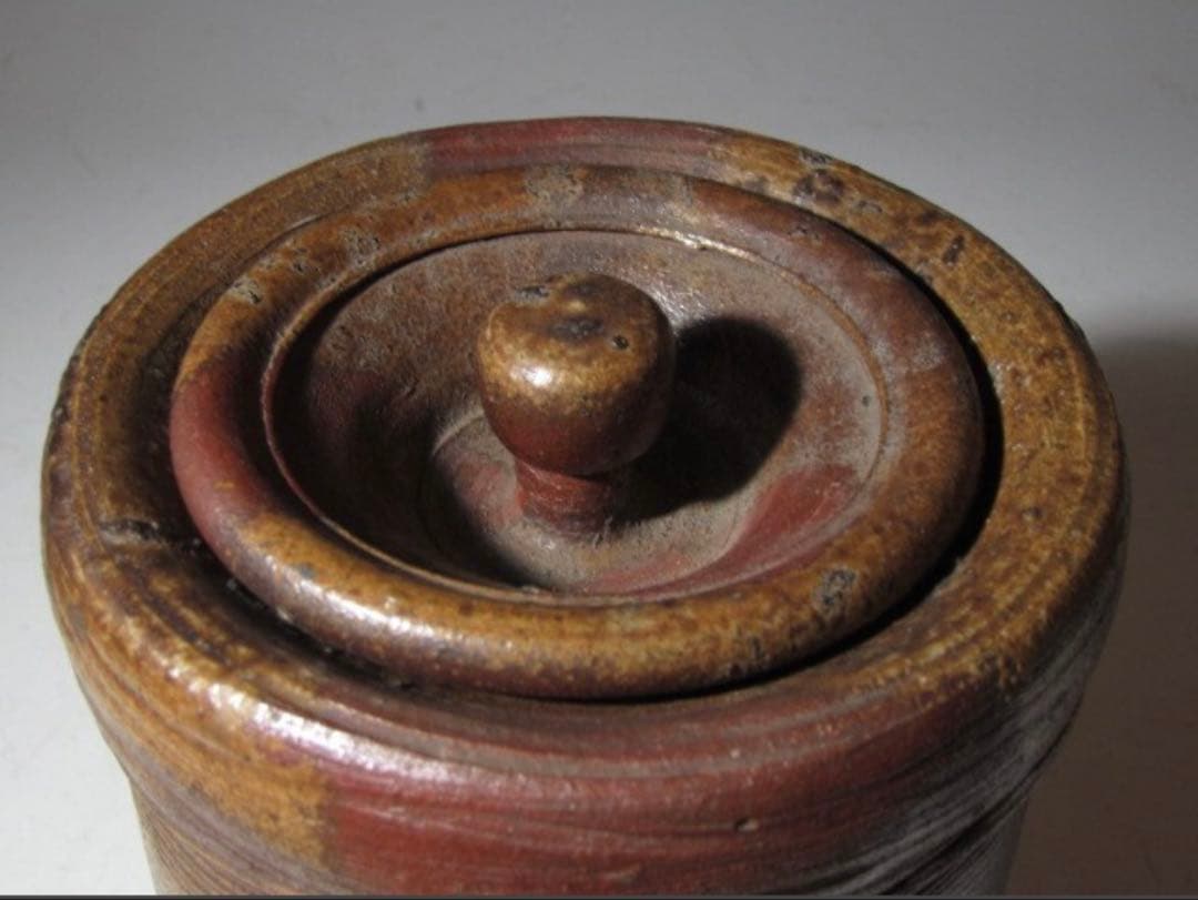 古備前水指「長良」裏千家六代 六閑斎花押の時代の名品！7126