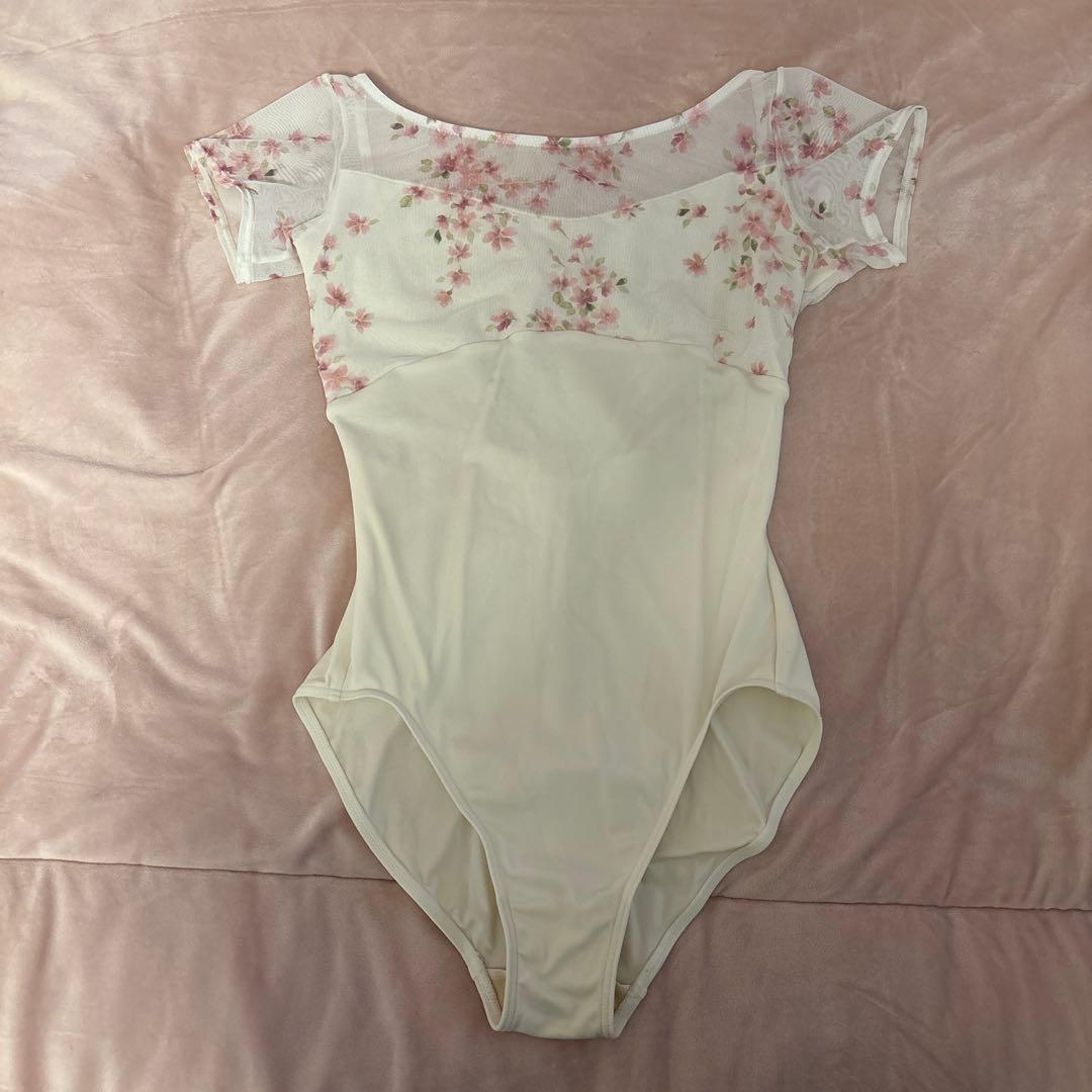 チャコット　永久メイさんコラボ　キャップスリーブレオタード　さくら