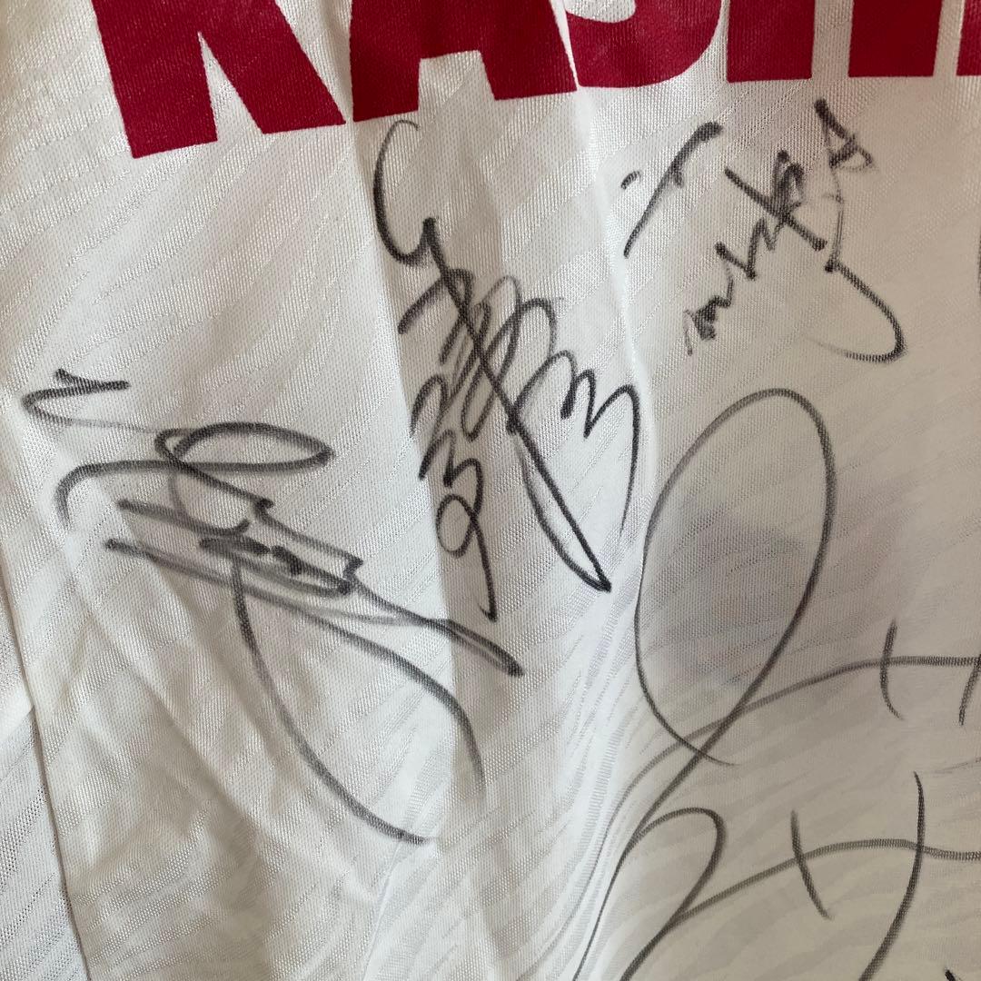 【貴重サイン多数】鹿島アントラーズ Jリーグ創設期　ユニフォーム　ビンテージw