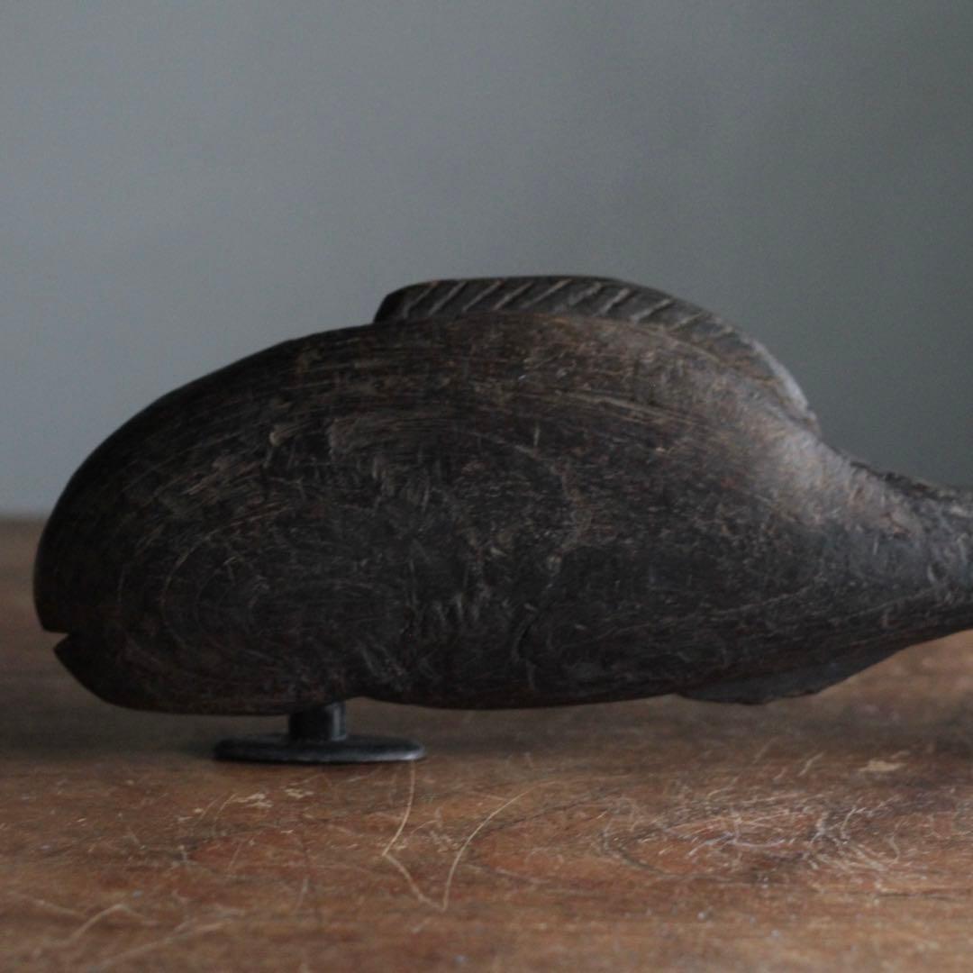 魚の 自在鉤 横木 古道具 アンティーク 日本の古道具 古道具 アンティーク