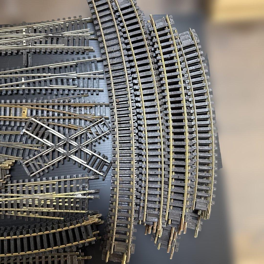 ［ジャンク］鉄道模型　HOゲージ　シノハラ/バックマン他　レール　線路　大量